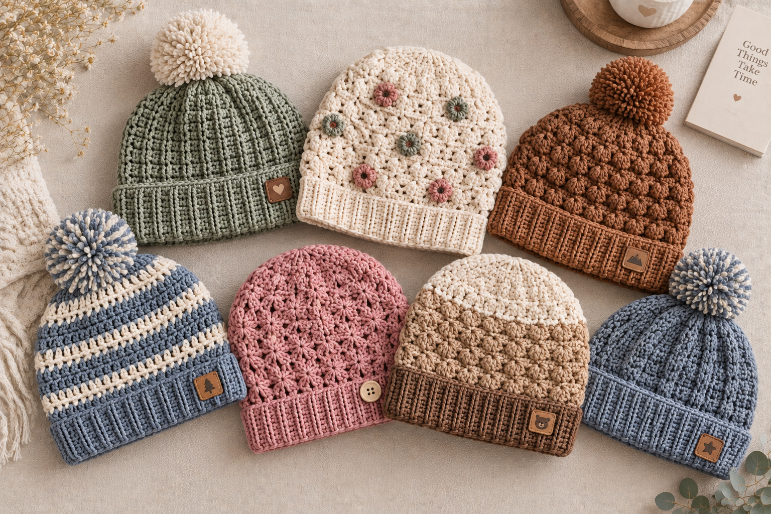 8 Free Crochet Beanie Patterns You'll Love
