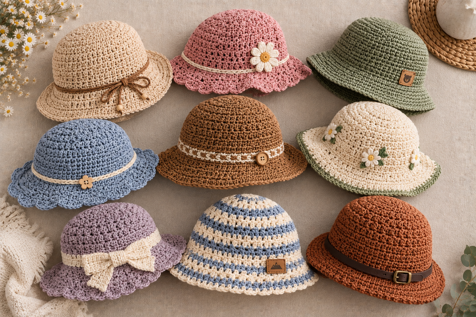 8 Crochet Hat Patterns You'll Love