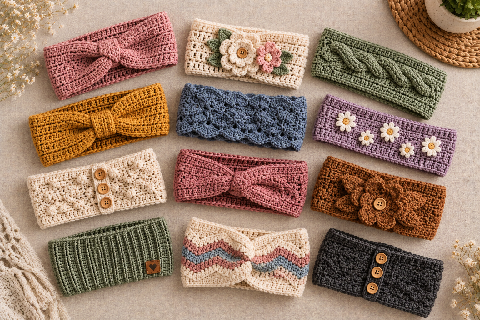 8 Crochet Headband Patterns You'll Love