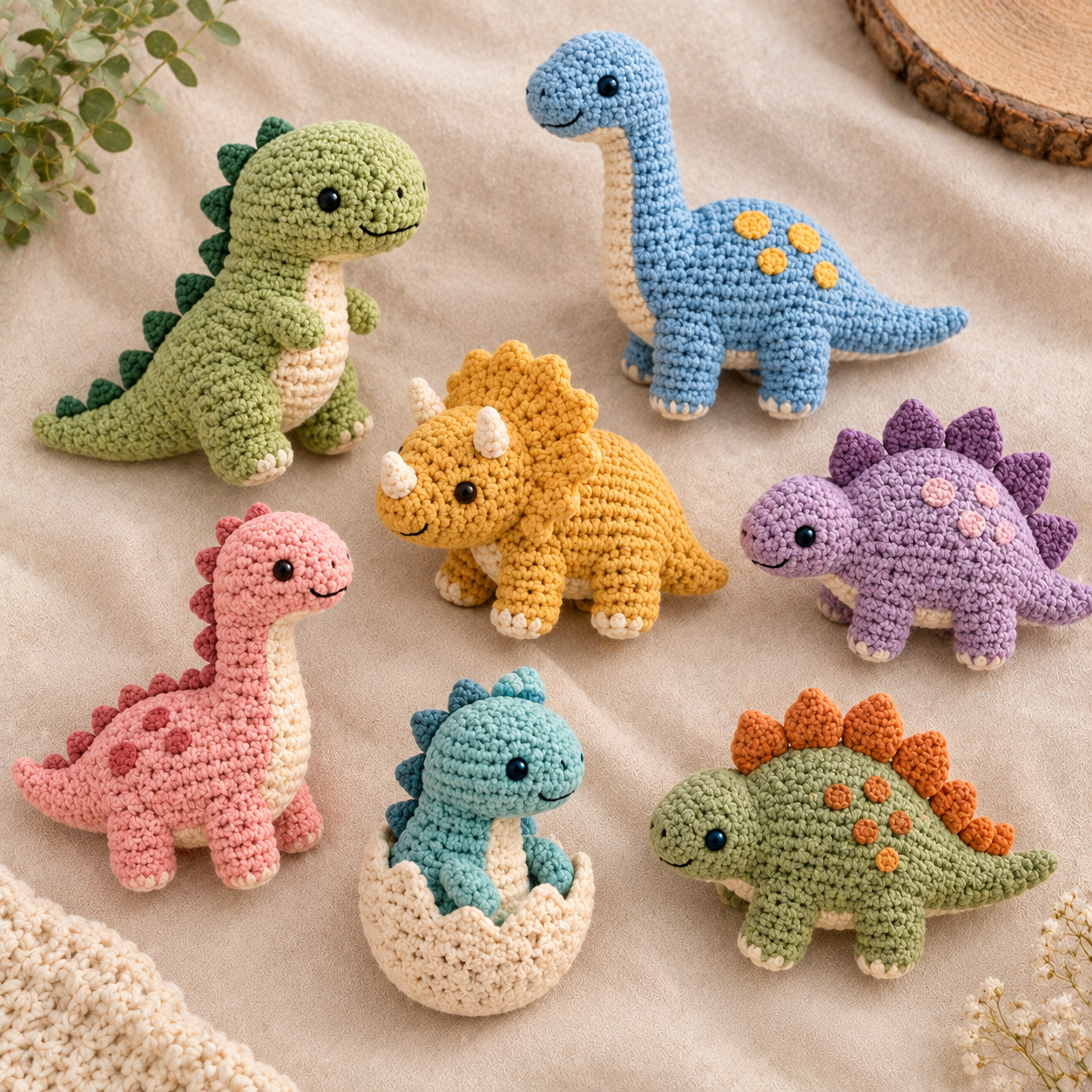 8 Crochet Dinosaur Patterns That Are Almost Too Cute