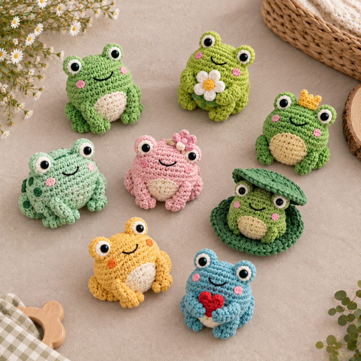 7 Crochet Frog Patterns That Are Almost Too Cute