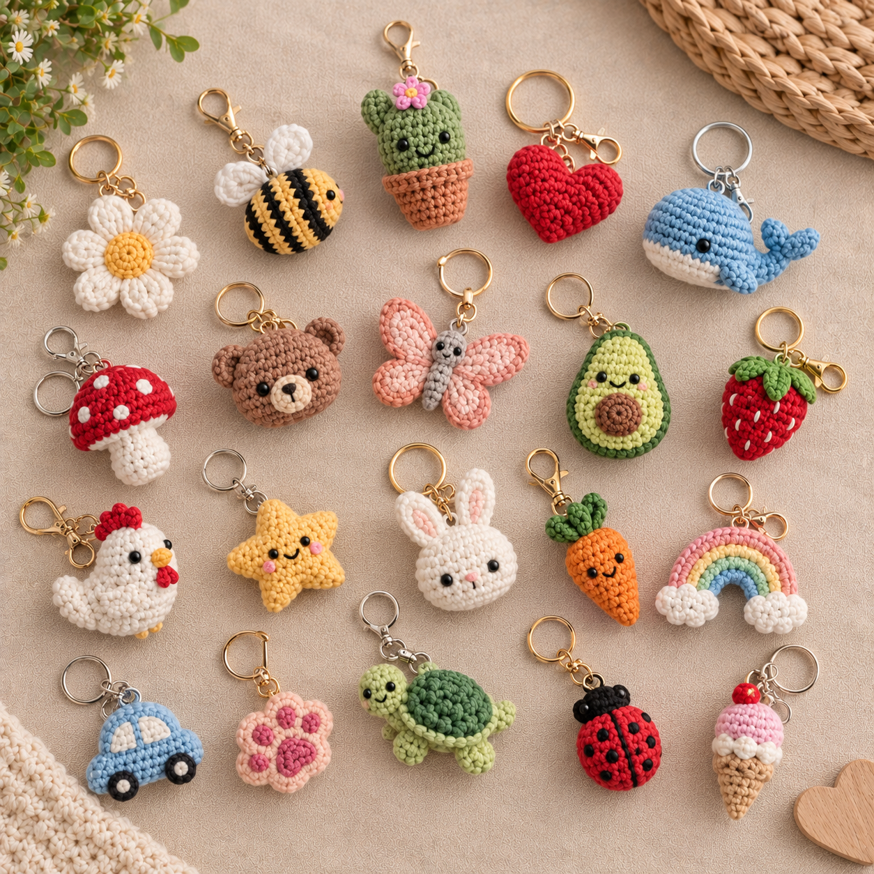 Why Everyone's Obsessed with These Crochet Keychain Ideas (6 to Try)