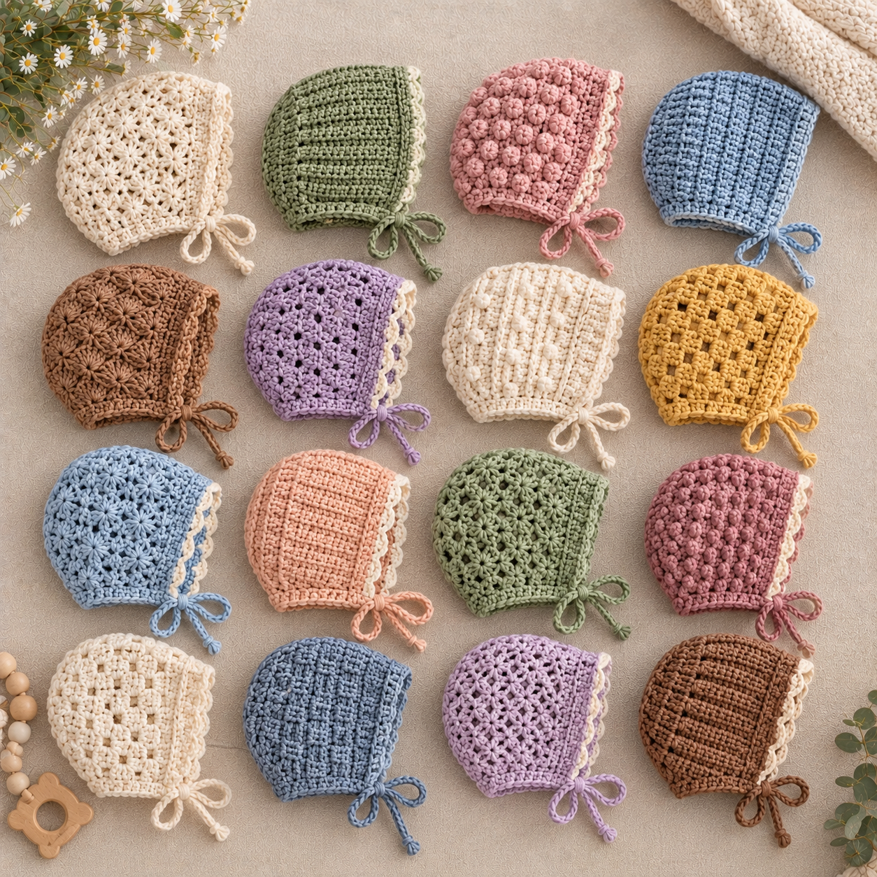 11 Crochet Baby Bonnet Patterns to Try