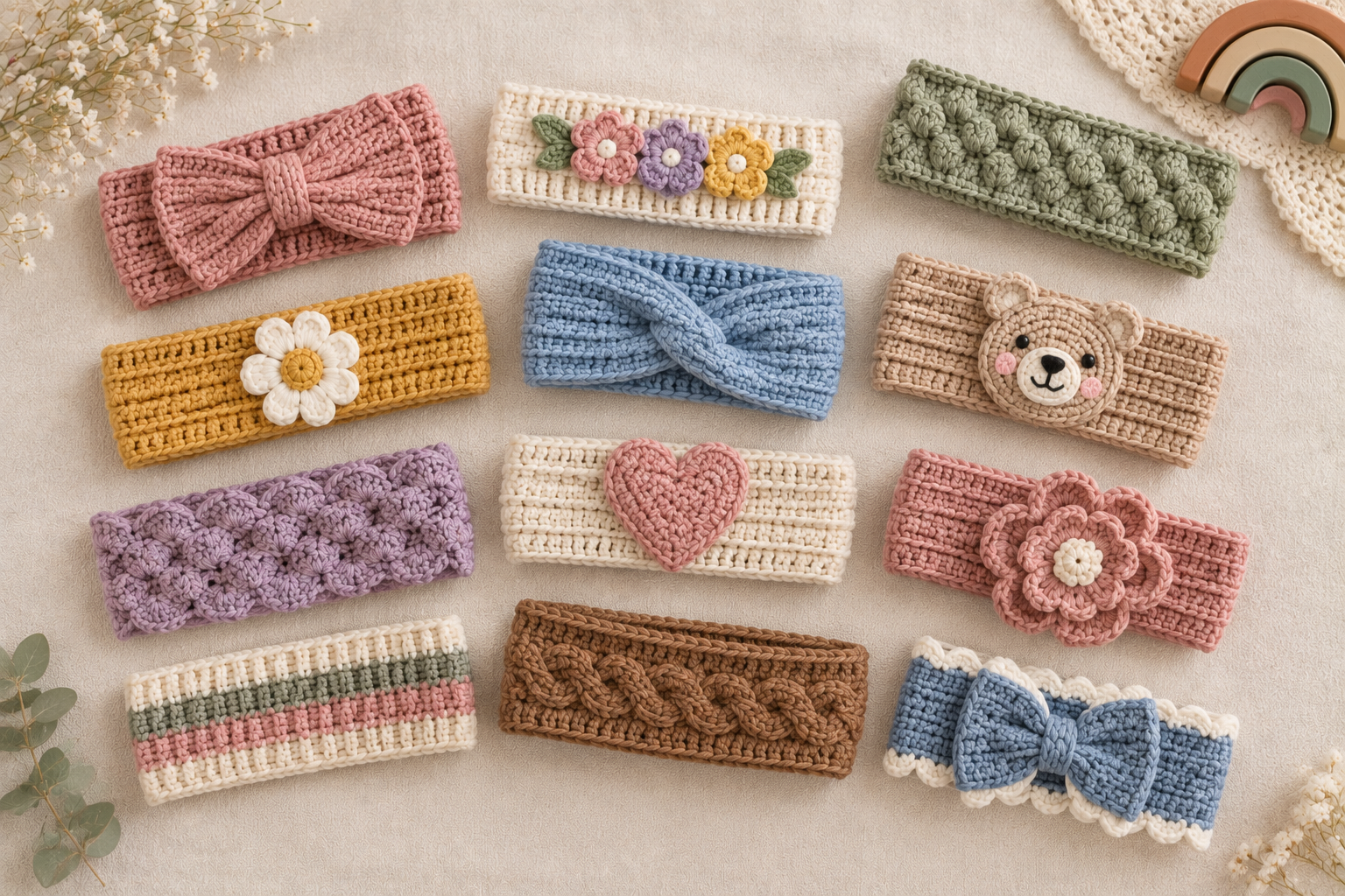 9 Free Crochet Baby Headband Patterns You'll Love