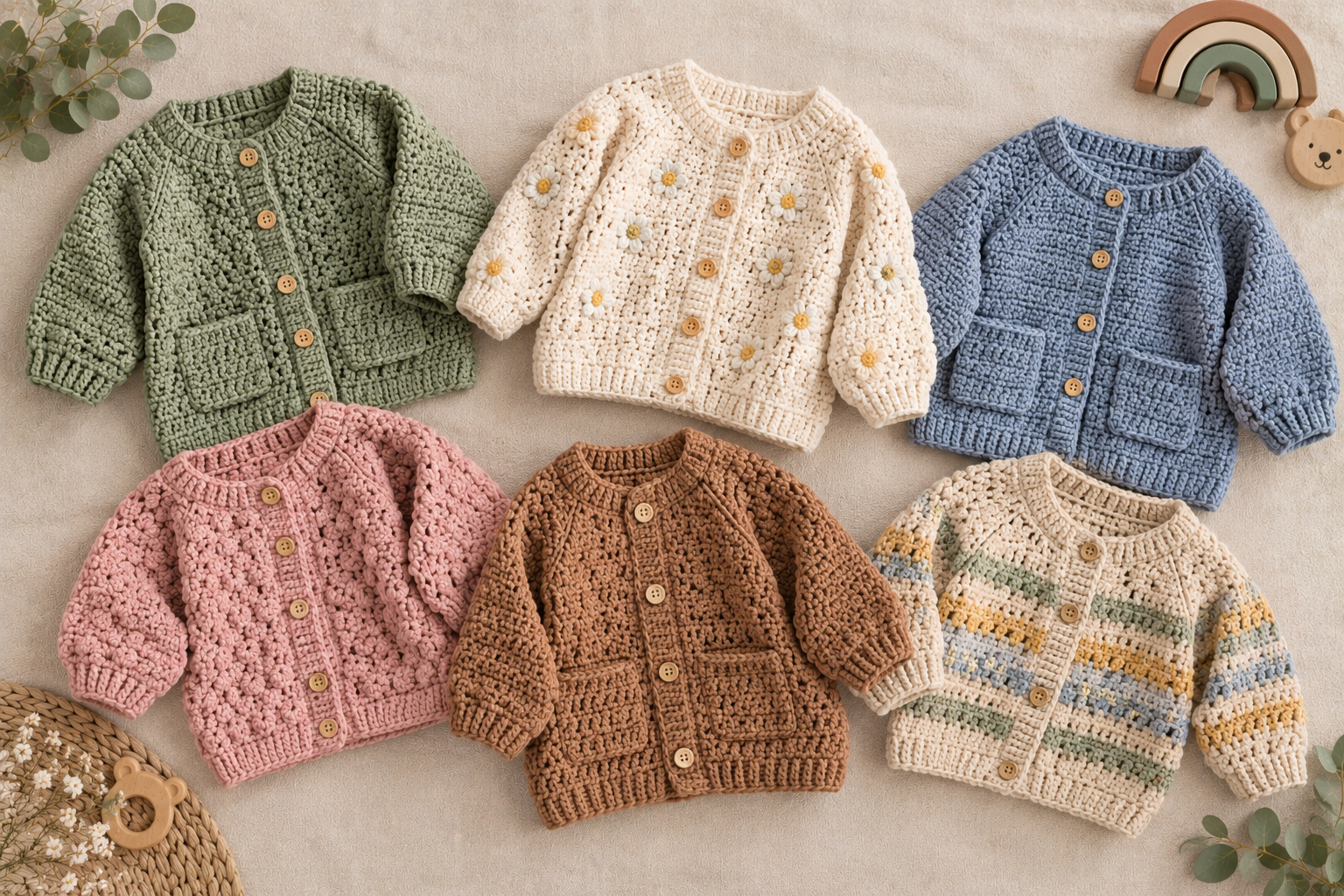 9 Free Crochet Baby Cardigan Patterns You'll Love
