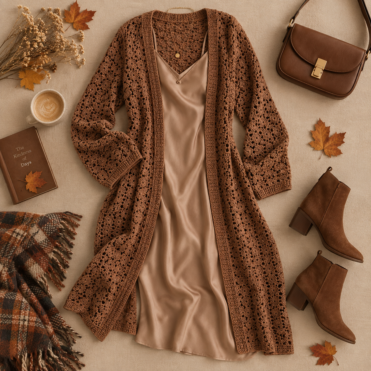 10 Crochet Cardigan Outfit Ideas for Fall image 2