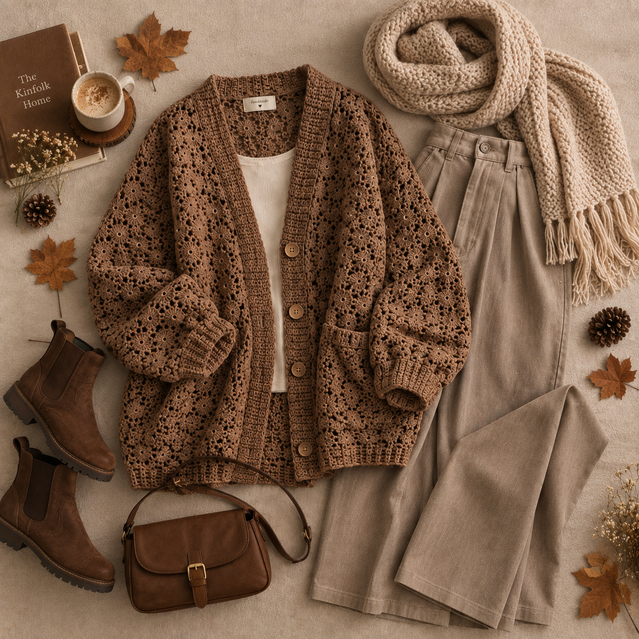 10 Crochet Cardigan Outfit Ideas for Fall image 10