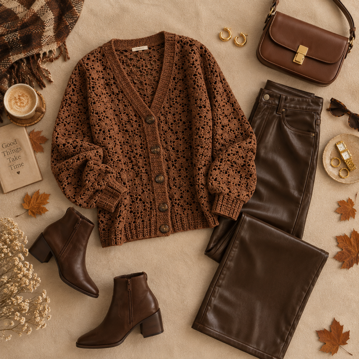 10 Crochet Cardigan Outfit Ideas for Fall image 5