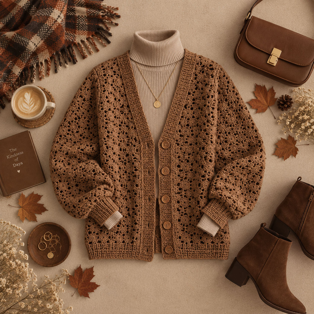 10 Crochet Cardigan Outfit Ideas for Fall image 3