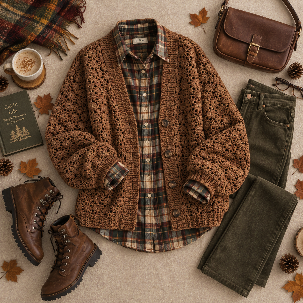 10 Crochet Cardigan Outfit Ideas for Fall image 9