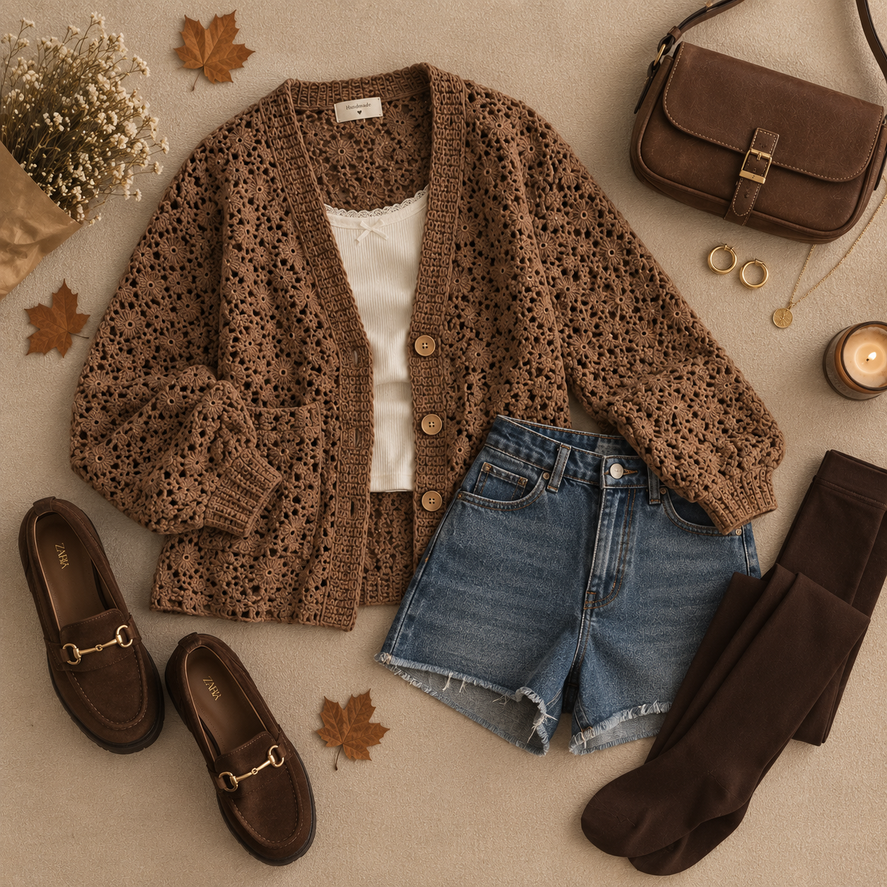 10 Crochet Cardigan Outfit Ideas for Fall image 8