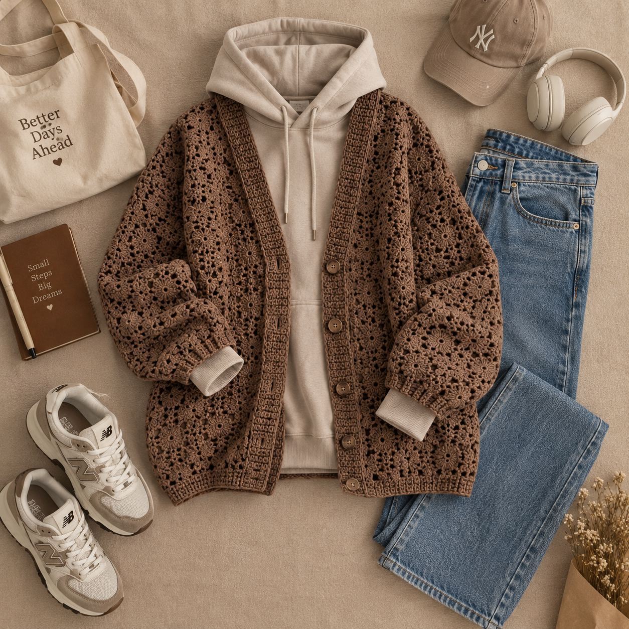 10 Crochet Cardigan Outfit Ideas for Fall image 6
